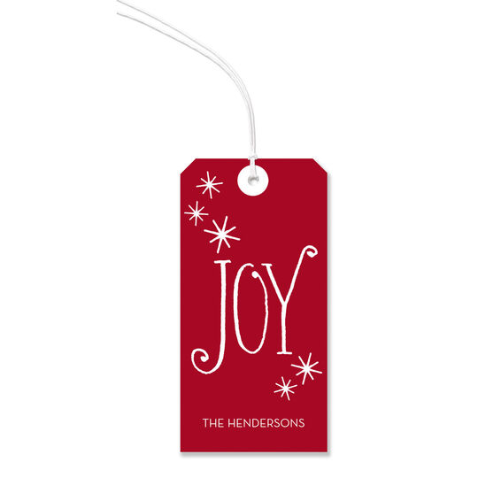 Classic Joy Large Hanging Gift Tags